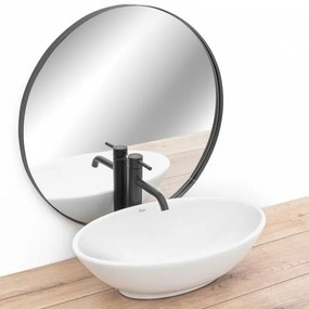 REA-U4603 - Lavabo da appoggio PAMELA 33x53 cm in ceramica/bianco lucido