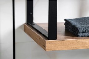 Supporto per piano nero in acciaio 49x4 cm – Sapho