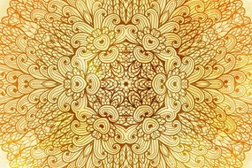 Quadro su tela – Mandala etnica dorata