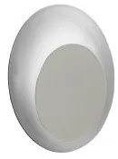 Applique led per esterni in alluminio argento ap.shell-silver