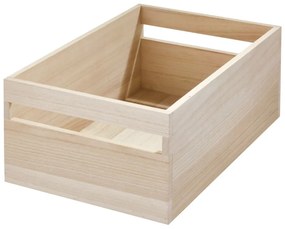 Scatola portaoggetti in legno di paulownia con manico, 25,4 x 38 cm Eco - iDesign