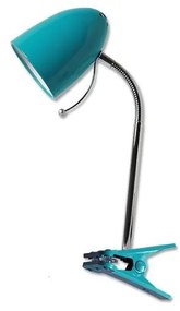 Aigostar -  Lampada da tavolo con morsetto 1xE27/11W/230V blu/cromo