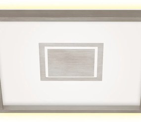 Plafoniera LED moderno Geo, argento42.3 cm, luce calda