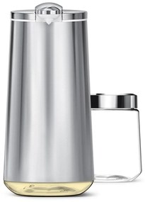 Dispenser automatico di sapone in acciaio grigio da 266 ml - simplehuman