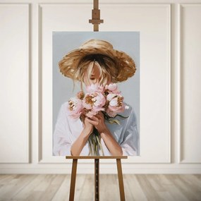 Quadro con elementi dipinti a mano 70x100 cm Estelle – Styler