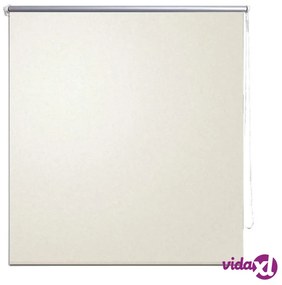 vidaXL Tenda a Rullo Oscurante 100 x 230 cm Bianco Avorio