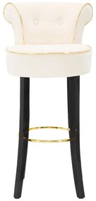 Sgabello da bar in velluto crema 96 cm Luxy - Mauro Ferretti