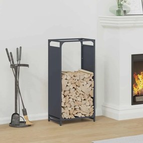 Rastrelliera Per Legna Da Ardere Antracite 44x28x90 Cm /