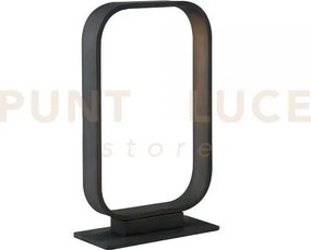 Lumetto led moka marrone 5w 420lm 4000k 16x7x26 cm in alluminio