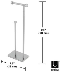 Porta carta igienica in acciaio Cappa - Umbra