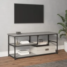 Mobile Tv Grigio Sonoma 103x38x46,5cm Legno Multistrato Acciaio /