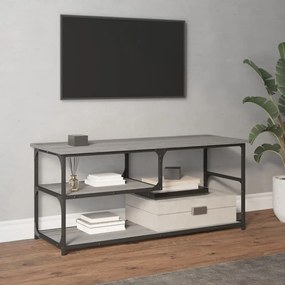 Mobile TV Grigio Sonoma 103x38x46,5cm Legno Multistrato Acciaio