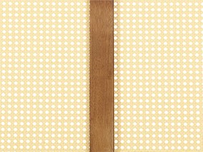 Letto matrimoniale LED legno chiaro 180 x 200 cm AURAY Beliani