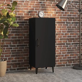 Credenza Nera 34,5x34x90 Cm İn Legno Multistrato /