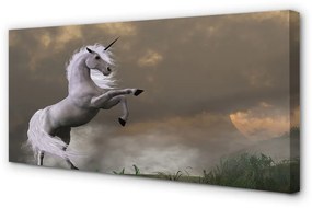 Quadro su tela Montagna unicorn 100x50 cm