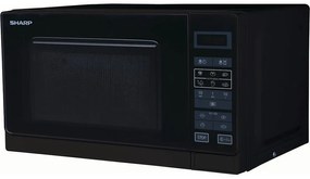 Microonde combinato e cottura preimpostata e scongelamento, 6 funzioni SHARP R242BKW