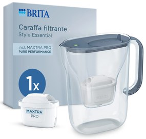 Set caraffa filtrante Brita Style Essential blu con filtro