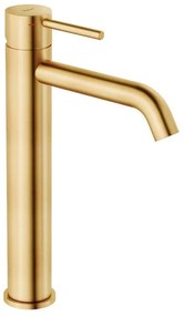 Rubinetto per lavabo TAYRONA oro spazzolato satinato HUBER H 28.7 cm