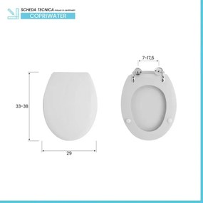 CopriWC per sanitario da bambini con scarico a pavimento in legno