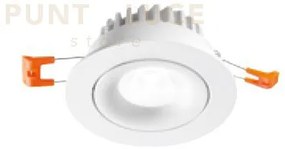 Stage faretto da incasso led 7w 3000k 465lm ip20 bianco