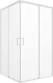 Lato per box doccia angolare scorrevole Jazz dritto H 200 x L 80 cm, sp 6 mm bianco vetro senza finitura / trasparente