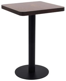 Tavolo Da Bistrot Marrone Scuro 50x50 Cm İn Mdf /