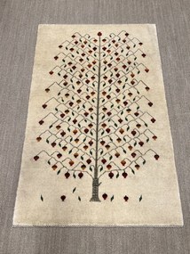 Gabbeh Tappeto 120x180 Beige (Iran) Annodato A Mano