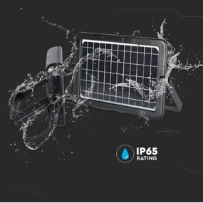 LED Faro solare dimmerabile con sensore LED/10W/3,7V 4000K IP65 + Porta USB