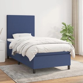 Giroletto A Molle Con Materasso Blu 80x200 Cm İntessuto /
