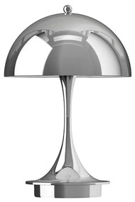 Panthella 160 Portable Lampada da Tavolo V3 High Lustre Cromo Plated - Louis Pou