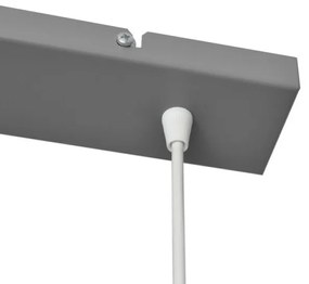 Lampadario a sospensione con filo VOLTA 3xE27/15W/230V grigio