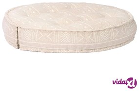 vidaXL Pouf 100x20 cm in Tessuto Beige