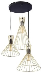 Lampadario a sospensione con filo SAHARA 3xE27/60W/230V