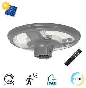 Lampione LED Solare da Giardino 2000 lumen, IP65, CCT Bianco Variabile Colore Bianco Variabile CCT