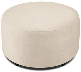 Pouf in velluto beige , ø 68 cm Debbie - Mazzini Sofas