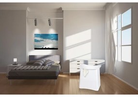 WENKO 22949100 - Sgabello WING 45x48 cm bianco/nero