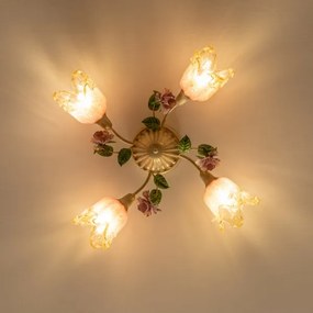 Lampadario a plafone FIORINTINO 4xE14/40W/230V