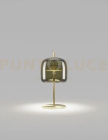 Jube lampada da tavolo s verde antico trasparente oro satinato 2 l2...