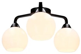 Lampadario a plafone CALDERA 3xE27/60W/230V nero