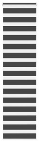 Tenda A Rullo Zebra Nero Larghezza Tessuto 55,9 Cm Poliestere /