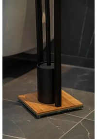 WENKO 24751100 - Set WC BAMBU⁠SA 18x72,5 cm nero/marrone