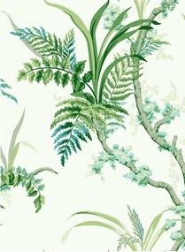 Coordonne Carta da parati Wild Ferns - Mint