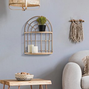 Scaffale in metallo a castello in colore naturale Arch - Mauro Ferretti