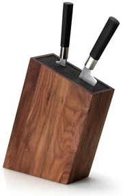 Continenta C4250 - Portacoltelli con inserto flessibile 19x28,5 cm noce