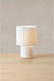 Lampada da tavolo bianca con paralume in tessuto (altezza totale 32 cm) Catis – Markslöjd