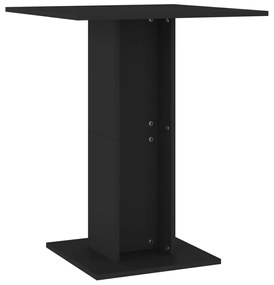 Tavolo da bistrot nero 60x60x75 cm in truciolato