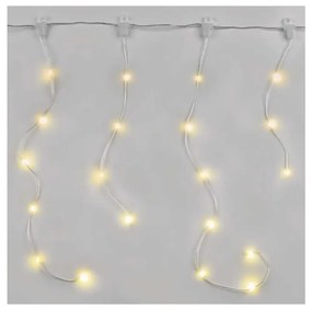 Catena LED natalizia da esterno 100xLED/8 funzioni 7,9x0,7m IP44 bianco caldo