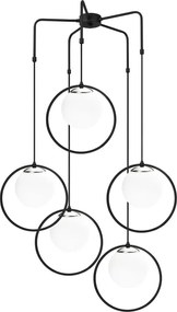 Apparecchio a sospensione in metallo nero Opviq luci Satyros - Opviq lights