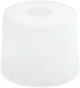 Vetro di ricambio per lampadario E27 diametro 13 cm bianco