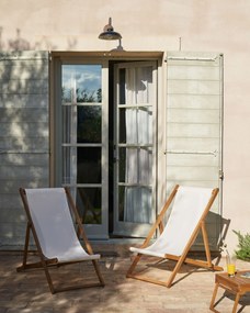 Kave Home - Amaca pieghevole da esterno Adredna in legno massello di acacia beige FSC 100%
